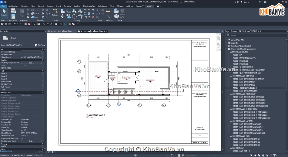 Biệt thự 2 tầng,bản vẽ thi công,Villa 7x18,Villa Hiện Đại,kiến trúc biệt thự