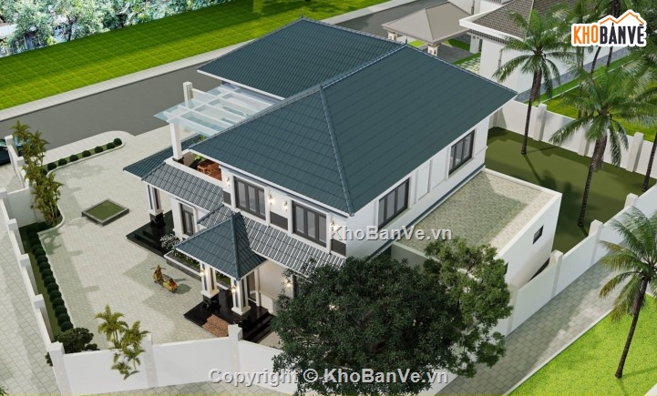 Biệt thự 2 tầng hiện đại,biệt thự hiện đại,biệt thự 2 tầng