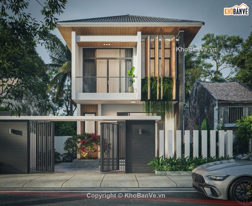 mẫu biệt thự,mẫu biệt thự hiện đại,biệt thự 2 tầng