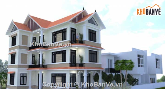 biệt thự 3 tầng,cad biệt thự 3 tầng,file cad biệt thự 3 tầng,biệt thự 3 tầng cad