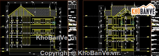 biệt thự 3 tầng,cad biệt thự 3 tầng,file cad biệt thự 3 tầng,biệt thự 3 tầng cad