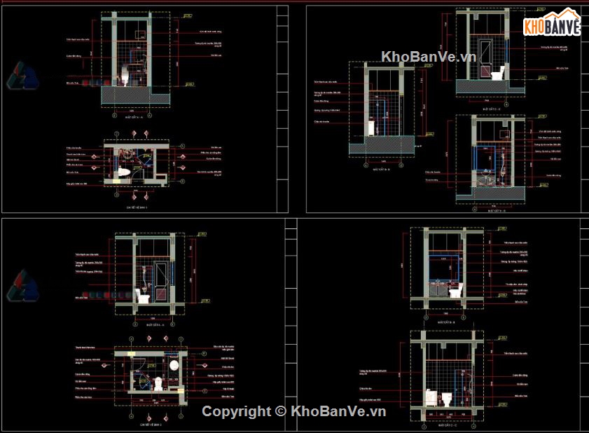 Biệt thự,file cad biệt thự 3 tầng,mẫu biệt thự 3 tầng