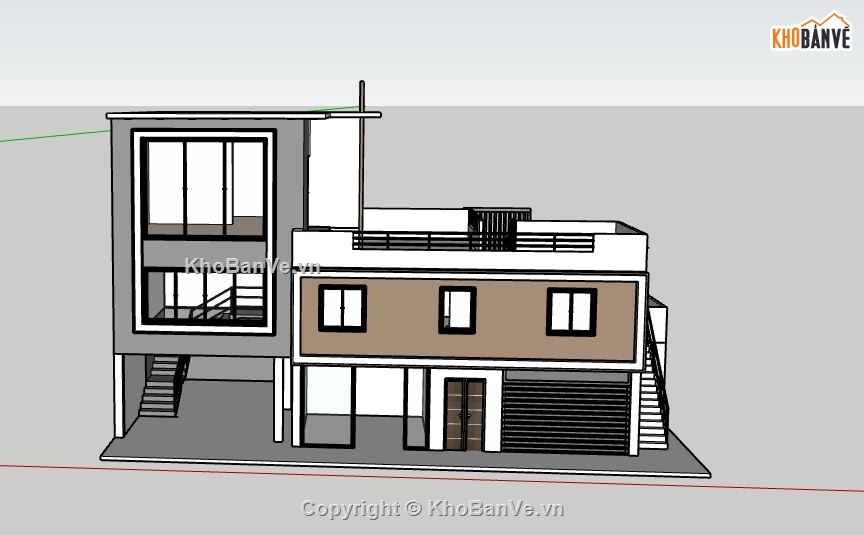 file su biệt thự,sketchup biệt thự,file sketchup biệt thự