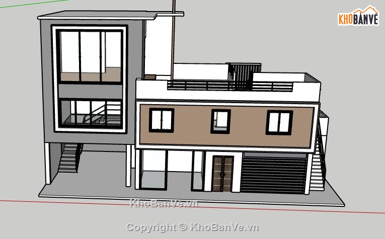 file su biệt thự,sketchup biệt thự,file sketchup biệt thự