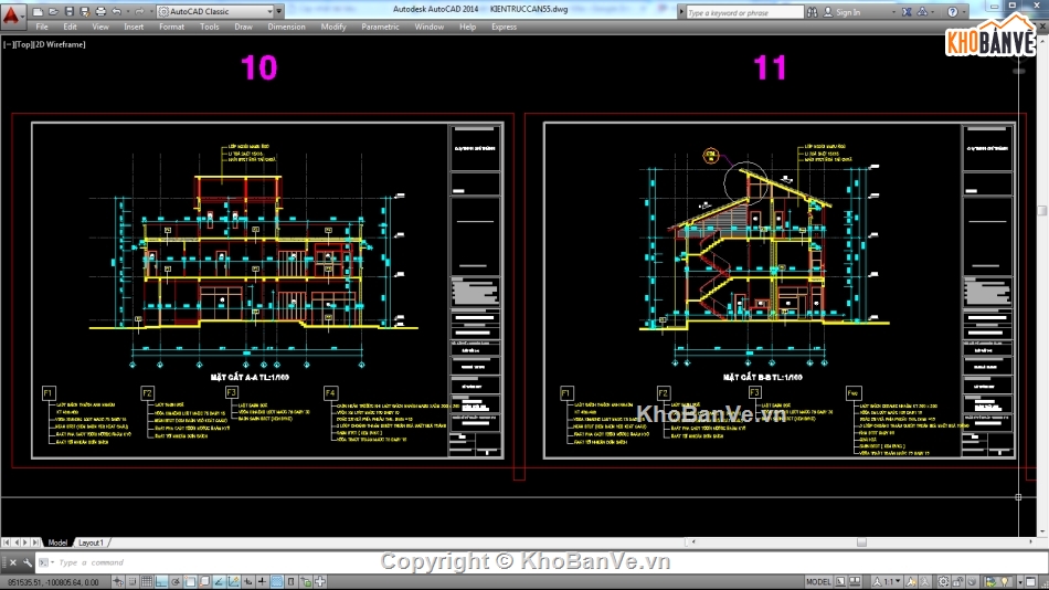 Biệt thự,file cad biệt thự 3 tầng,biệt thự 3 tầng