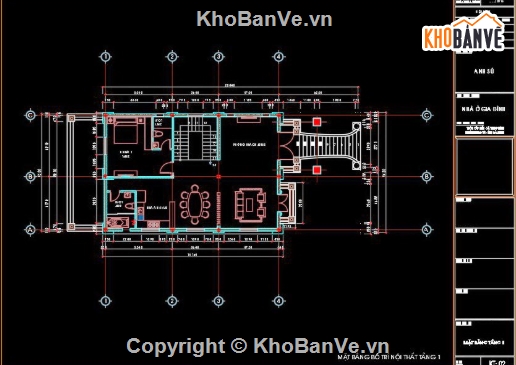 biệt thự 3 tầng,cad biệt thự 3 tầng,file cad biệt thự 3 tầng