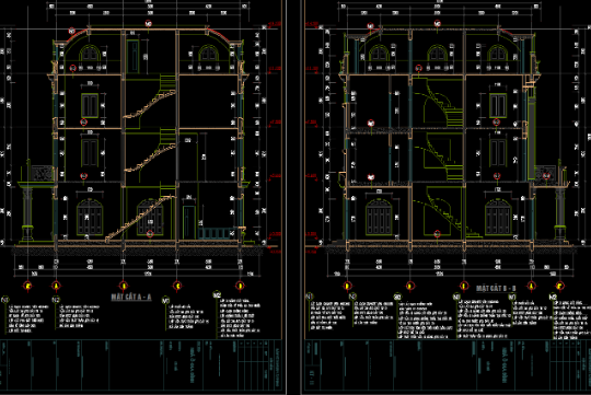 Biệt thự 3 tầng,cad biệt thự 3 tầng,file cad biệt thự 3 tầng,biệt thự 3 tầng file cad