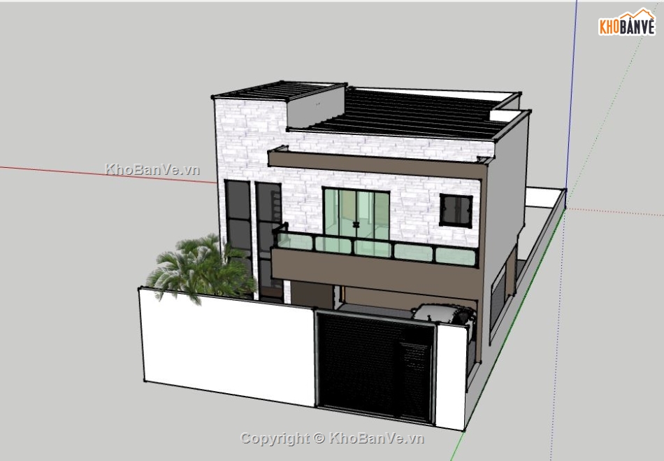 file su biệt thự,sketchup biệt thự,su biệt thự