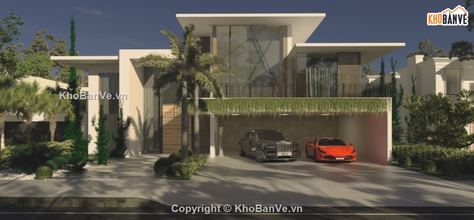 biệt thự dựng file sketchup,sketchup dựng biệt thự 2 tầng,sketchup biệt thự 2 tầng hiện đại,sketchup biệt thự 2 tầng
