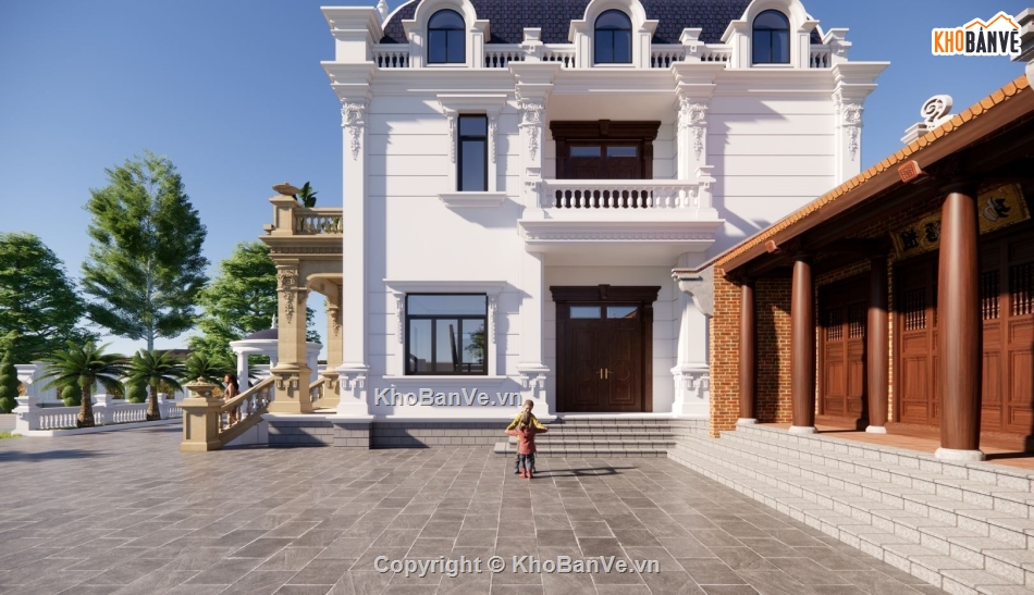 Biệt thự kích thước 14x18m,Biệt thự kích thước 11x13m,Biệt thự kích thước 8x11.5m,Biệt thự  1 tầng,Biệt thự 3 tầng