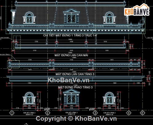 biệt thự 2 tầng,file cad biệt thự 2 tầng,biệt thự 2 tầng tân cổ điển