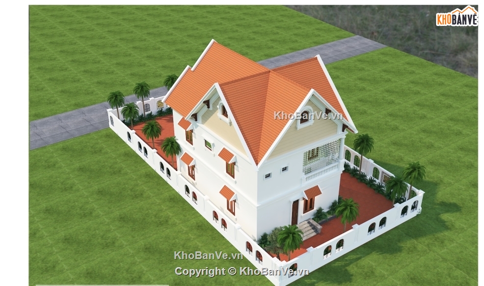 Biệt thự,2 tầng,mái thái đẹp