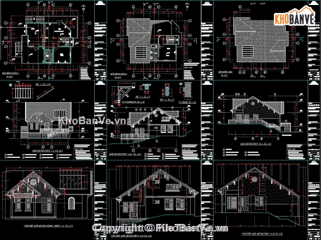 mẫu biệt thự,Biệt thự 1.5 tầng,biệt thự phố núi