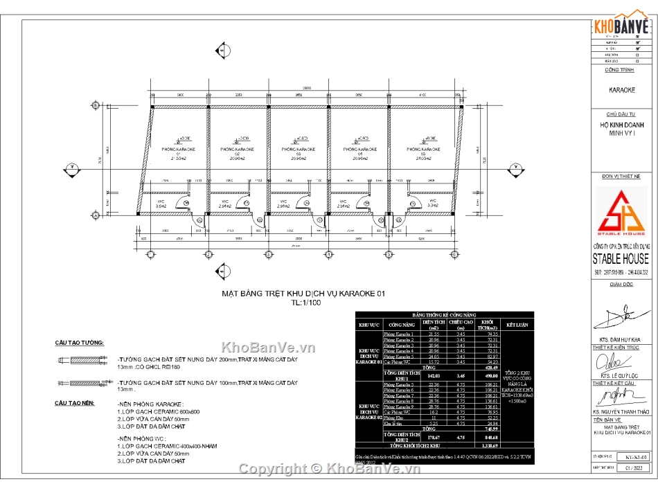 PCCC quán karaoke file cad,thiết kế autocad quán karaoke,hồ sơ thiết kế quán hát,file autocad thiết kế quán hát