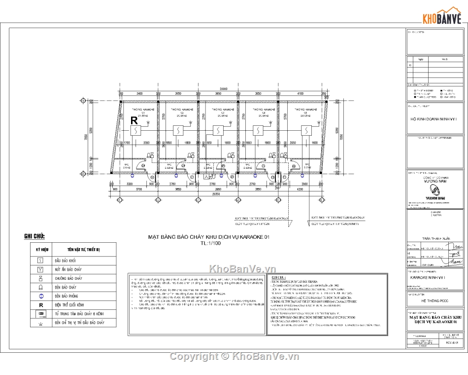 PCCC quán karaoke file cad,thiết kế autocad quán karaoke,hồ sơ thiết kế quán hát,file autocad thiết kế quán hát