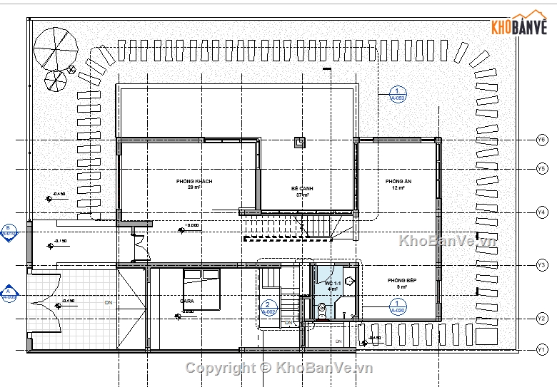 biệt thự 3 tầng,biệt thự 3 tầng revit,file revit biệt thự 3 tầng,bản vẽ biệt thự 3 tầng