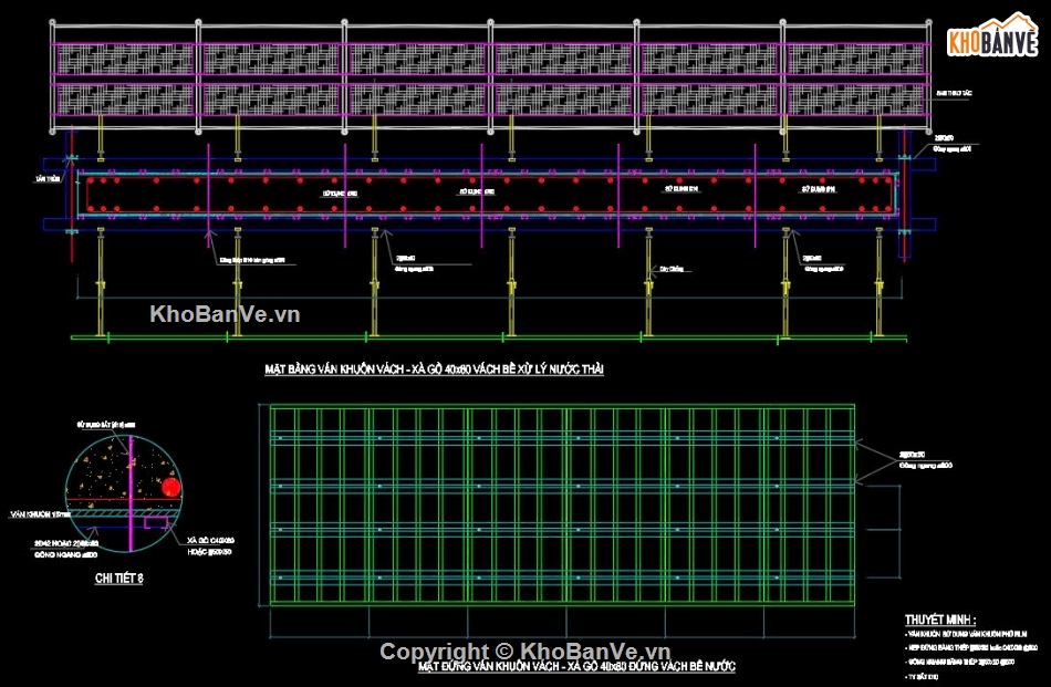 bể nước,bể chứa,BPTC,shopdrawing thép