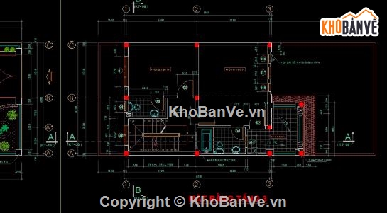 nhà phố 3 tầng,cad nhà phố 3 tầng,file cad nhà phố 3 tầng,file autocad nhà phố 3 tầng
