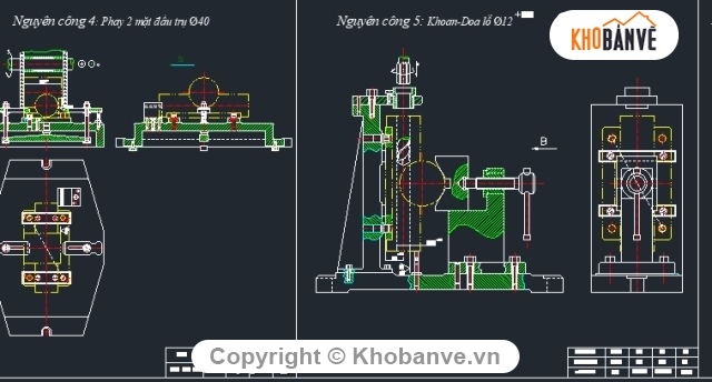 đồ án máy,Cad đồ án,đồ án chế tạo máy thân đỡ