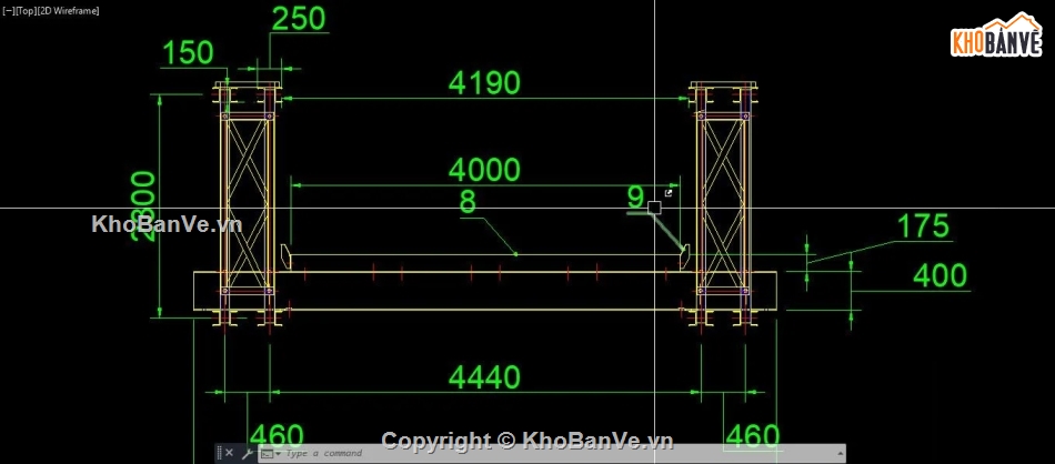 Cầu tạm,file cad cầu tạm,bản vẽ cầu tạm