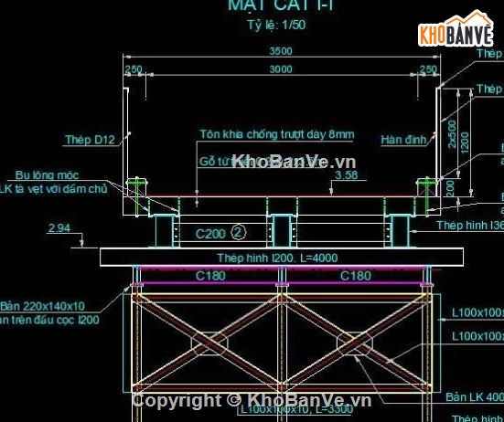 cầu tạm bằng thép,file cầu tạm bằng thép,file cad cầu tạm bằng thép