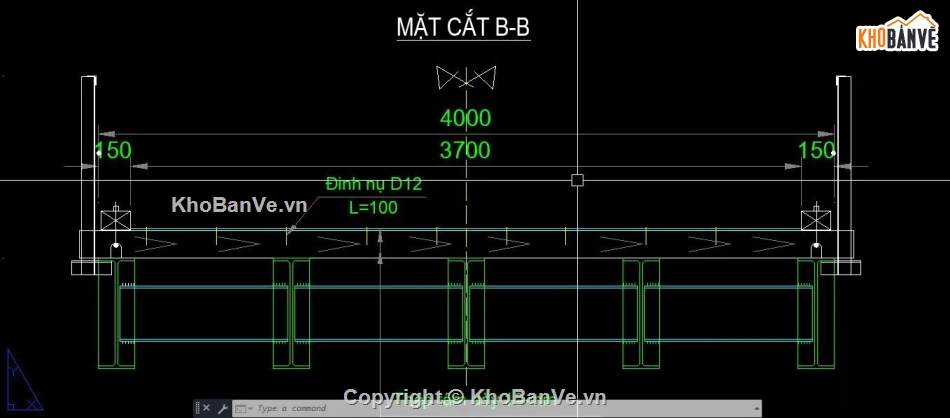Cầu tạm,cad cầu tạm,mố rọ đá,rọ đá