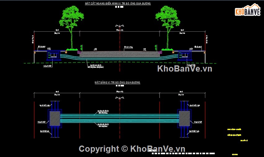 đường,đường cấp 4,hào kỹ thuật,hào băng đường
