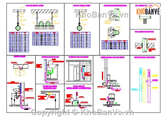cấp thoát nước,cấp nước,thi công,thiết bị vệ sinh,chi tiết thi công,sơ đồ thoát nước