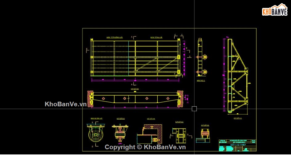 thiết kế van phẳng,Đồ án thép,thiết kế cửa,cửa van