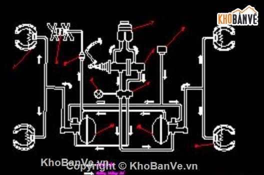 hệ thống phanh gaz-53-12,khai thác phanh ô tô,đồ án hệ thống phanh,phanh thủy lực ô tô