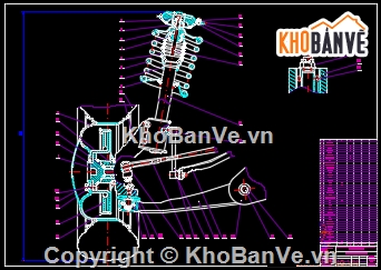 Đồ án,đồ án ô tô,bản vẽ đồ án ô tô,đồ án hệ thống treo