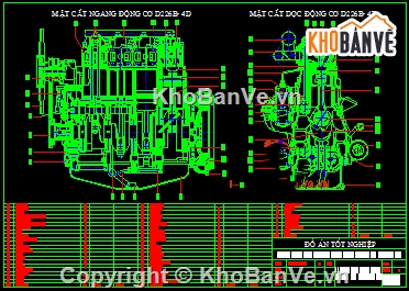 hệ thống làm mát,động cơ làm mát,động cơ D226B- 4D,Đồ án khảo sát hệ thống