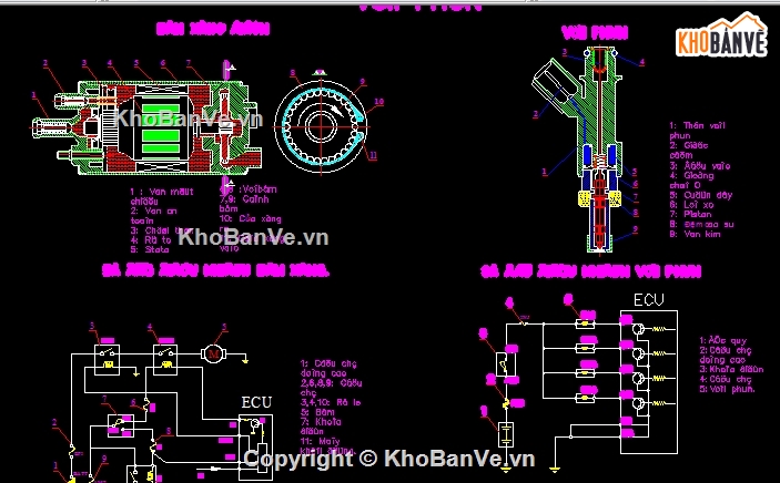 Khảo sát hệ thống nhiên liệu,hệ thống phun nhiên liệu,nhiên liệu động cơ 1TR-FE