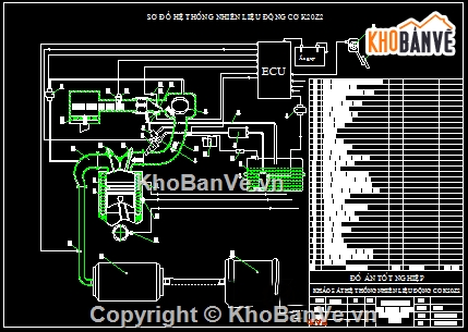 Đồ án khảo sát hệ thống nhiên liệu,đồ án,nhiên liệu