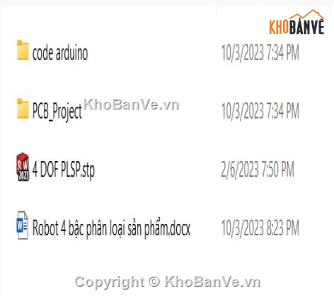 Đồ án tay biên,đồ án thiết kế,cánh tay robot 4 bậc