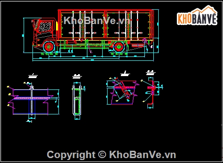 Đồ án,đồ án thiết kế xe tải,bản vẽ đồ án thiết kế xe tải