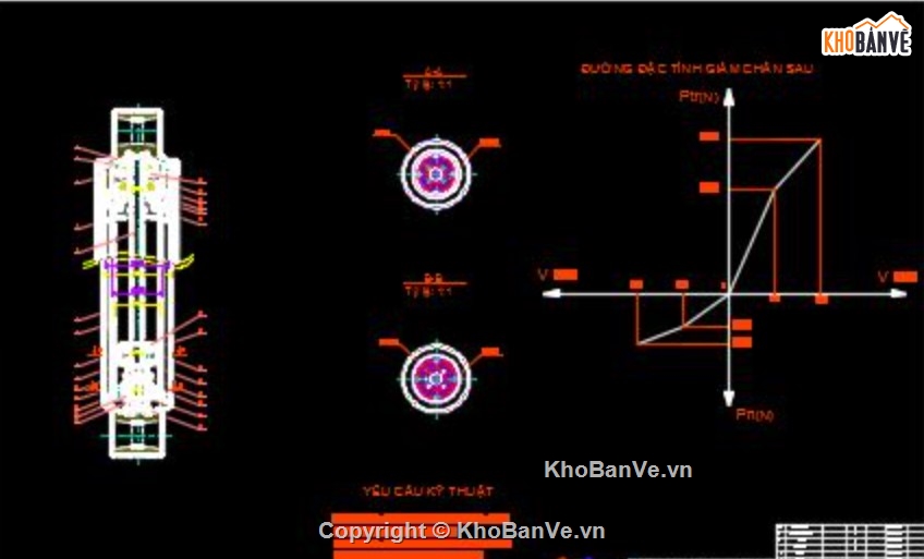thiết kế hệ thống treo,treo sau bán moóc,hệ thống treo xe tải,đồ án cơ khí ô tô