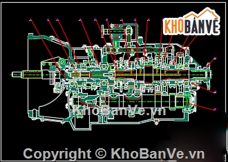 đồ án xe ô tô,hệ thống truyền lực trên xe,truyền lực xe đầu kéo