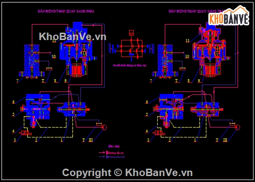 hệ thống truyền động thủy lực,đồ án ô tô,ôtô Kato NK250E-V