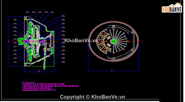 hệ thống ly hợp,thiết kế xe,Đồ án,hệ thống ly hợp xe ôtô