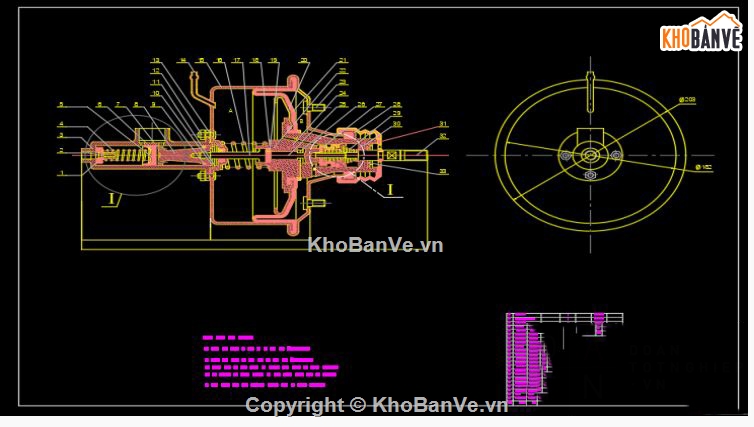 hệ thống ly hợp,thiết kế xe,Đồ án,hệ thống ly hợp xe ôtô