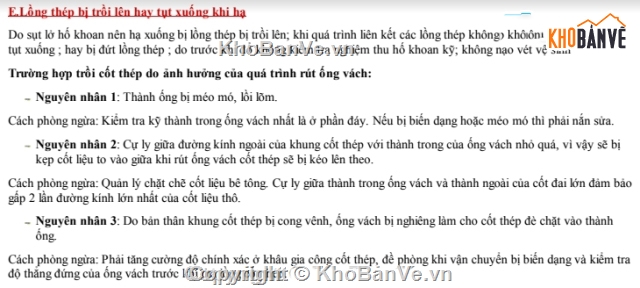 cọc khoan nhồi,nguyên nhân,sự cố,khắc phục,sự cố thi công cọc khoan nhồi