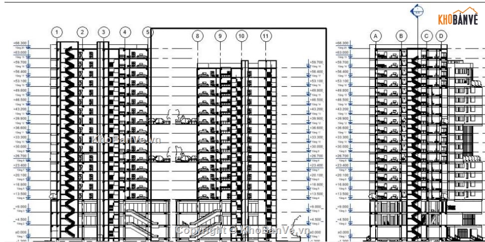 chung cư,đồ án chung cư,revit chung cư 20 tầng
