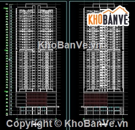 tòa nhà sông Đà 35 tầng,cad tòa nhà sông Đà,file cad sông Đà