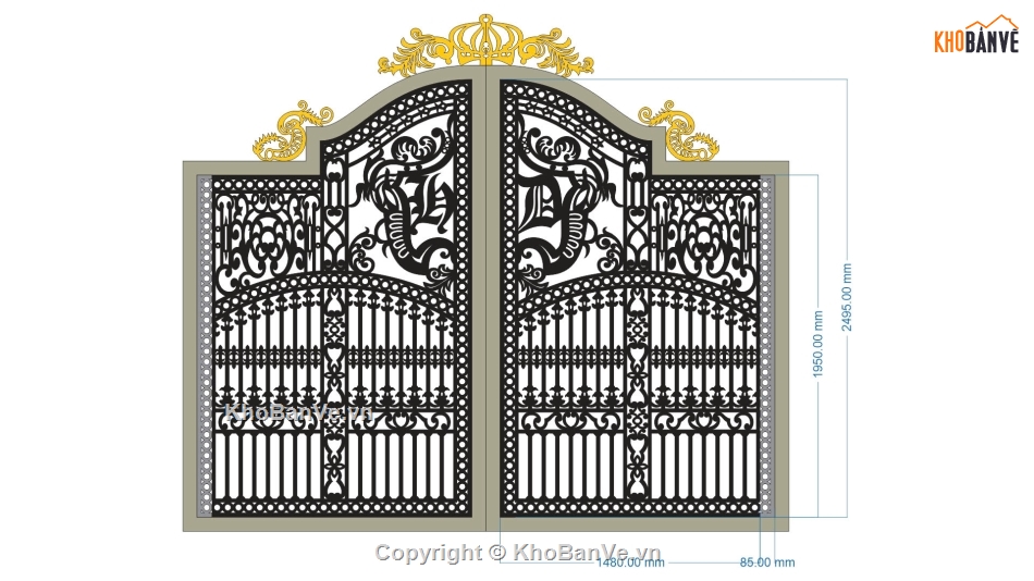 cổng 2 cánh cnc,file cnc cổng 2 cánh,mẫu cnc cổng 2 cánh