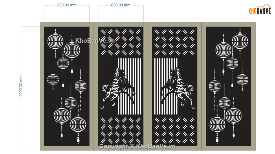 CNC cổng 4 cánh,cổng 2 cánh và 4 cánh,cổng 4 cánh và ô thoáng,cổng 4 cánh lồng đèn