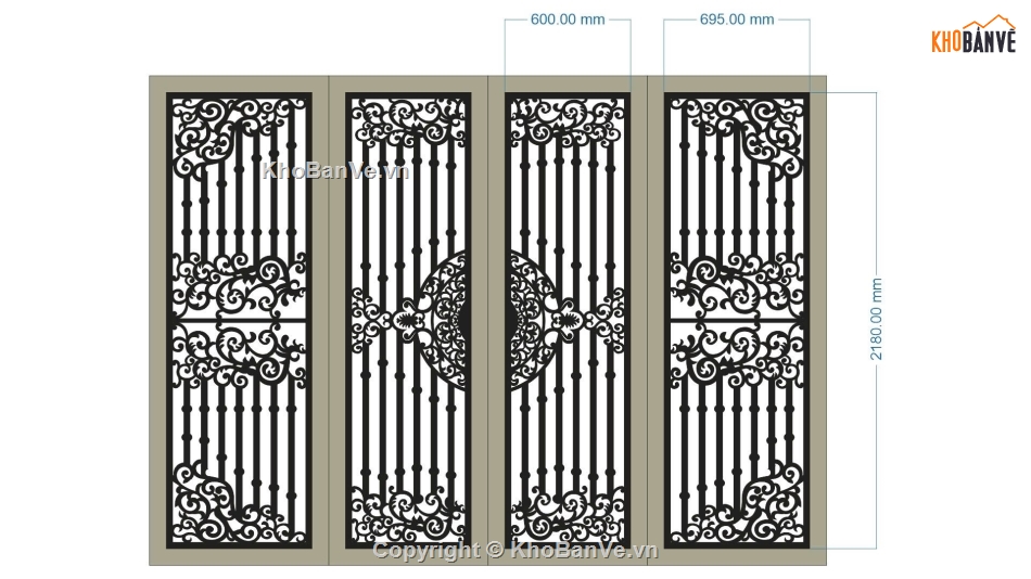 cổng 4 cánh cnc,file cnc cổng 4 cánh,mẫu cnc cổng 4 cánh