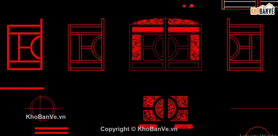 cad cổng tứ linh CNC,mẫu cổng tứ linh cnc,file cnc cổng tứ linh,mẫu cổng tứ linh