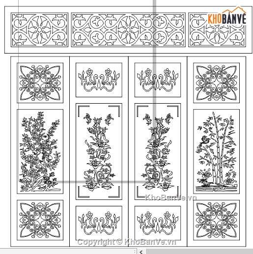 CNC tứ quý,cổng tứ quý,CNC cổng tứ quý