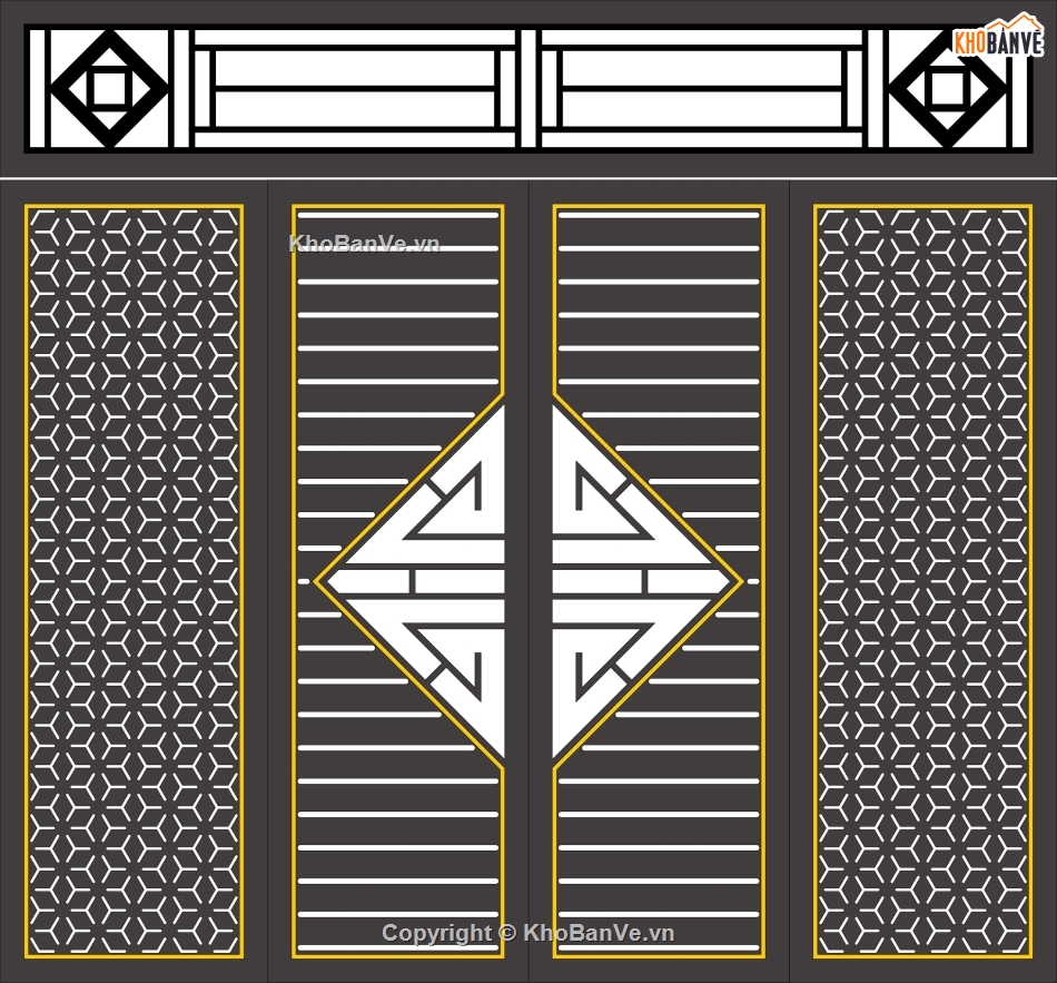 cổng 4 cánh cnc,file cnc cổng 4 cánh,mẫu cổng 4 cánh
